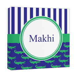 Alligators & Stripes Canvas Print - 12x12 (Personalized)