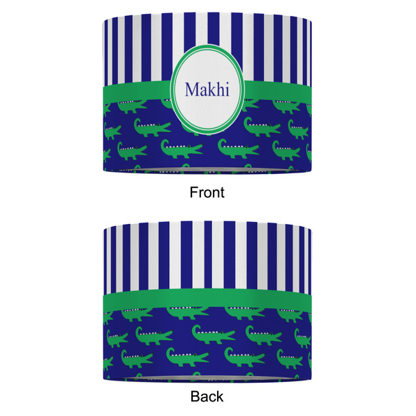 Alligators & Stripes 16" Drum Lampshade - APPROVAL (Fabric)