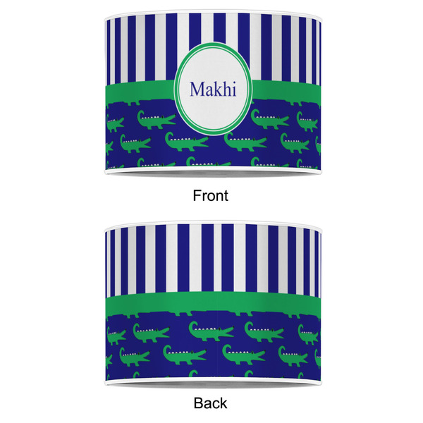 Alligators & Stripes 16" Drum Lampshade - APPROVAL (Poly Film)