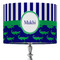 Alligators & Stripes 16" Drum Lamp Shade - Fabric (Personalized)