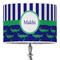 Alligators & Stripes 16" Drum Lampshade - ON STAND (Poly Film)