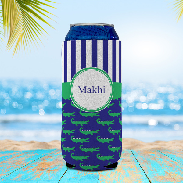 Alligators & Stripes 16oz Can Sleeve - LIFESTYLE