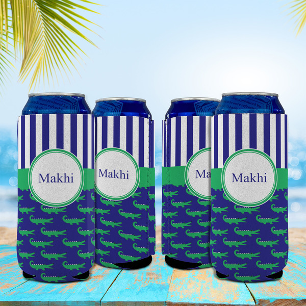 Alligators & Stripes 16oz Can Sleeve - Set of 4 - LIFESTYLE