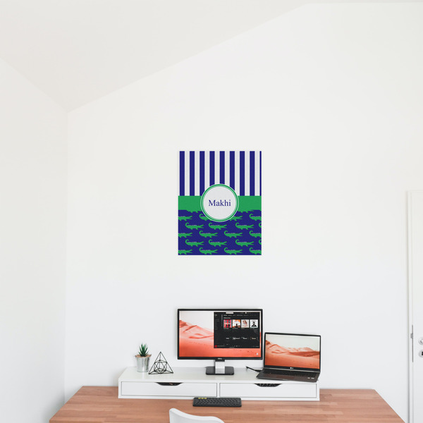 Alligators & Stripes 16x20 - Matte Poster - On the Wall