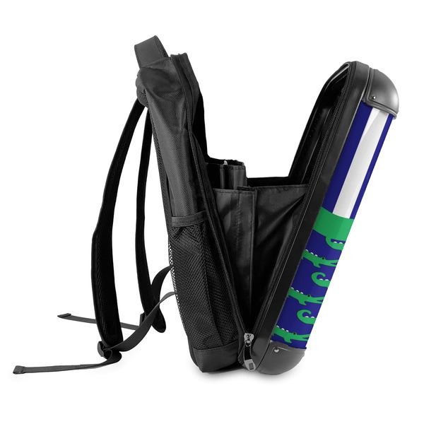 Alligators & Stripes 18" Hard Shell Backpacks - SIDE OPEN