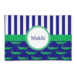 Alligators & Stripes Patio Rug (Personalized)