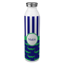 Alligators & Stripes 20oz Stainless Steel Water Bottle - Full Print (Personalized)