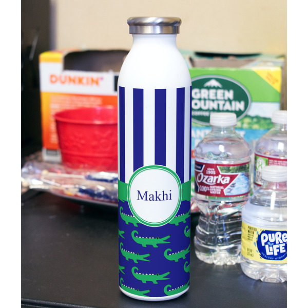 Alligators & Stripes 20oz Water Bottles - Full Print - In Context