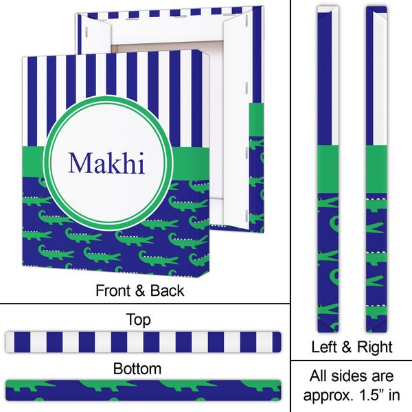 Alligators & Stripes 20x24 - Canvas Print - Approval