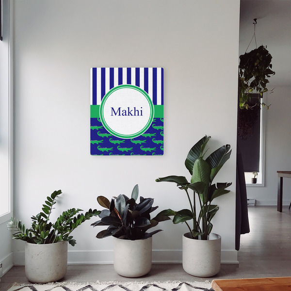 Alligators & Stripes 20x24 - Canvas Print - In Context