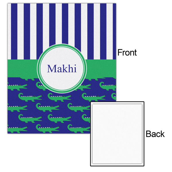 Alligators & Stripes 20x24 - Matte Poster - Front & Back