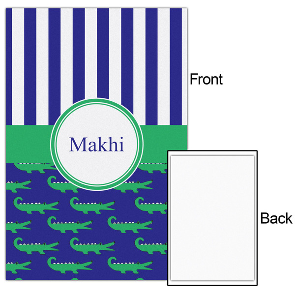 Alligators & Stripes 20x30 - Matte Poster - Front & Back