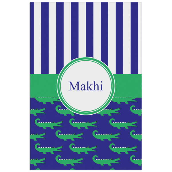 Custom Alligators & Stripes Poster - Matte - 24x36 (Personalized)