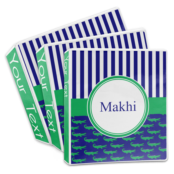 Alligators & Stripes 3-Ring Binder Group