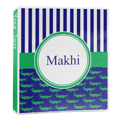 Alligators & Stripes 3-Ring Binder (Personalized)