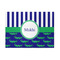 Alligators & Stripes 5' x 7' Patio Rug (Personalized)