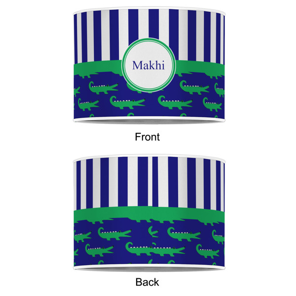 Alligators & Stripes 8" Drum Lampshade - APPROVAL (Poly Film)