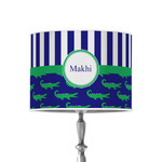 Alligators & Stripes 8" Drum Lamp Shade - Poly-film (Personalized)