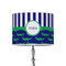 Alligators & Stripes 8" Drum Lampshade - ON STAND (Poly Film)