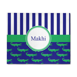 Alligators & Stripes 8' x 10' Indoor Area Rug (Personalized)