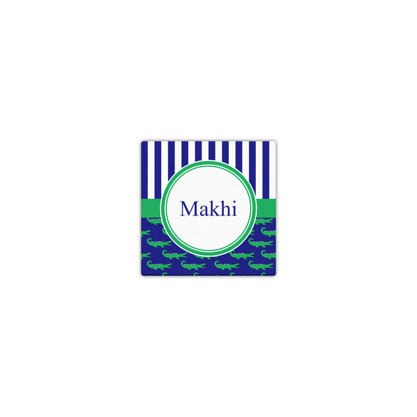 Alligators & Stripes 8x8 - Canvas Print - Front View