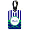 Alligators & Stripes  Aluminum Luggage Tag (Personalized)