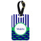 Alligators & Stripes Metal Luggage Tag w/ Name or Text