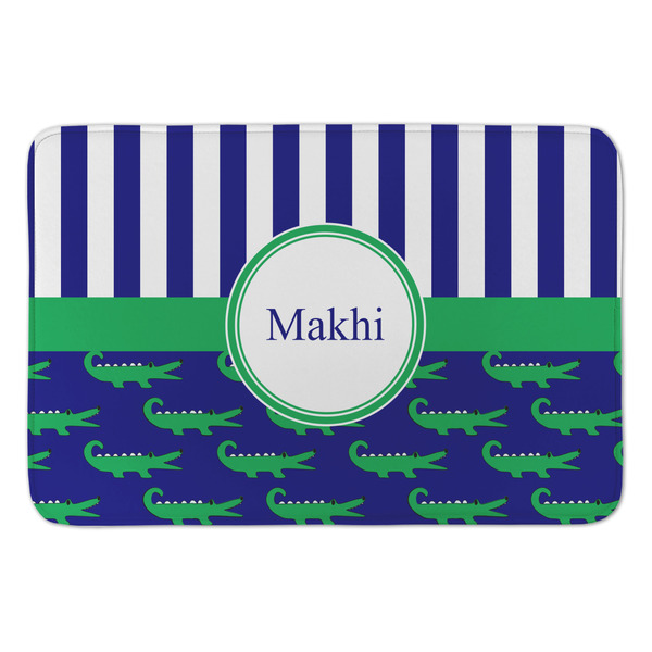 Custom Alligators & Stripes Anti-Fatigue Kitchen Mat (Personalized)