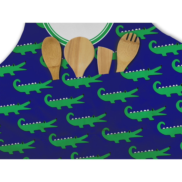Alligators & Stripes Apron - Pocket Detail with Props