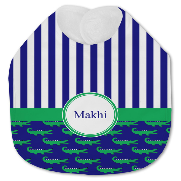 Alligators & Stripes Baby Bib - AFT closed