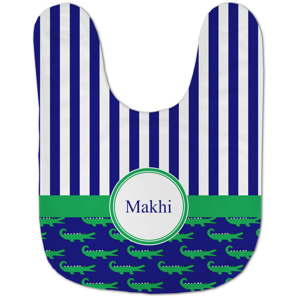 Alligators & Stripes Baby Bib - AFT flat