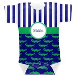 Alligators & Stripes Baby Bodysuit 0-3 (Personalized)