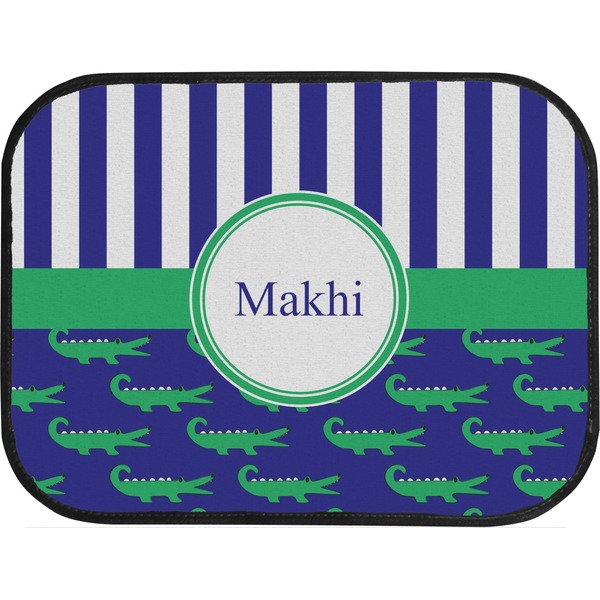 Alligators & Stripes  Back Seat Car Mat