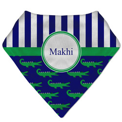 Alligators & Stripes Bandana Bib (Personalized)