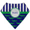 Alligators & Stripes Bandana Bib (Personalized)
