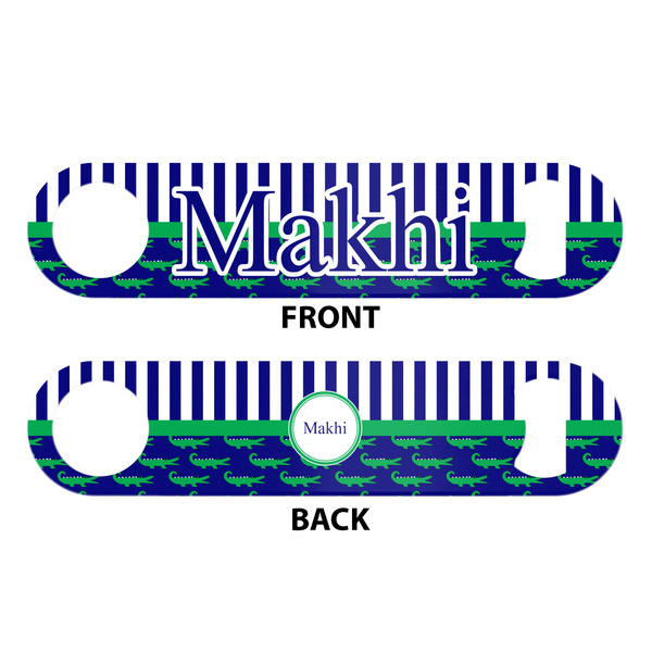 Alligators & Stripes Bar Bottle Opener - White - Approval