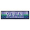Alligators & Stripes Bar Mat - Large (Personalized)