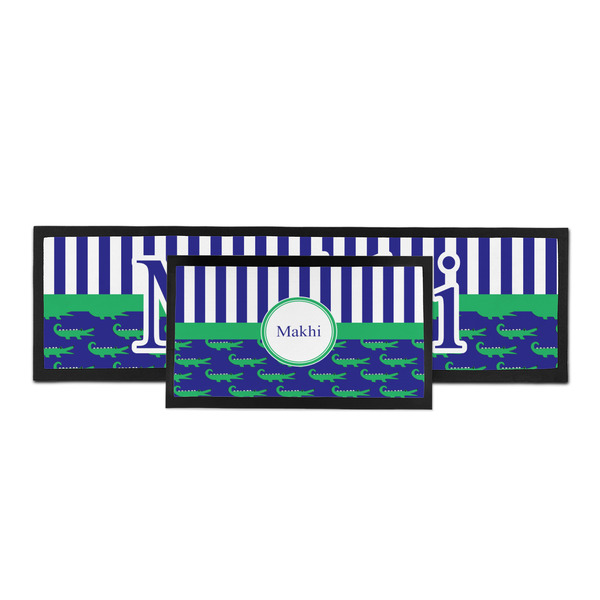 Alligators & Stripes Bar Mat - Parent Main