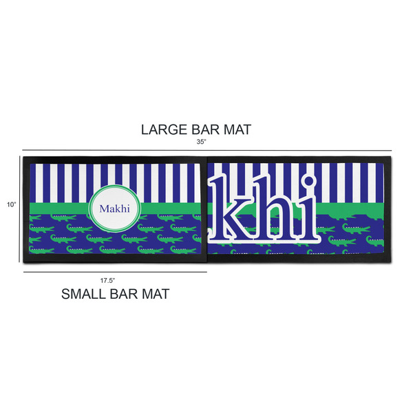 Alligators & Stripes Bar Mats - Sizing Chart
