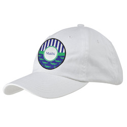 Alligators & Stripes Baseball Cap - White (Personalized)