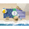 Alligators & Stripes Beach Towel Lifestyle