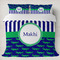 Alligators & Stripes Duvet Cover Set - King (Personalized)