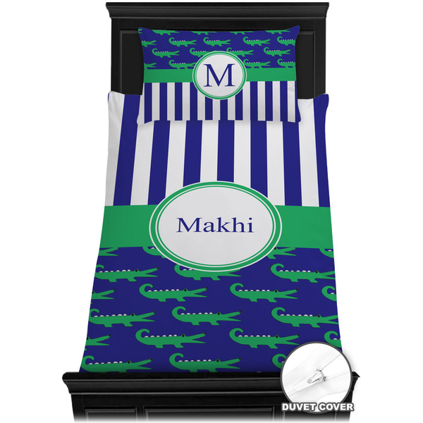 Alligators & Stripes Bedding Set (TwinXL) - Duvet