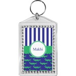 Alligators & Stripes Bling Keychain (Personalized)
