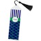 Alligators & Stripes Bookmark with tassel - Flat