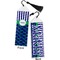Alligators & Stripes Bookmark with tassel - Front and Back