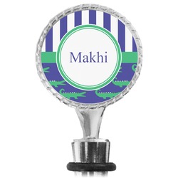 Alligators & Stripes Wine Bottle Stopper (Personalized)