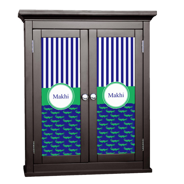 Custom Alligators & Stripes Cabinet Decal - Custom Size (Personalized)