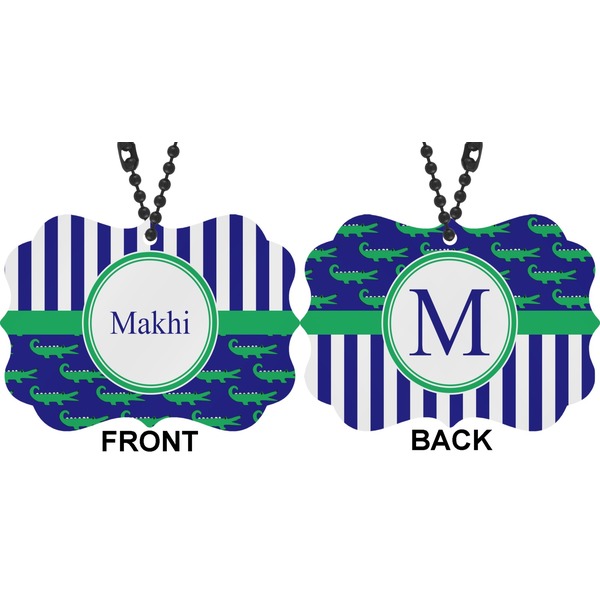 Alligators & Stripes Car Ornament (Approval)