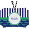 Alligators & Stripes Rear View Mirror Ornament (Personalized)